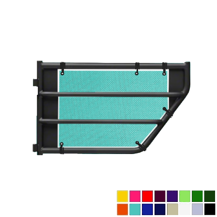 Jeepy Screens Barricade Off-Road Tubular Trail Door Jeepy Screens (16 Colors) - 2007-2018 Jeep Wrangler Unlimited JKU The Urban Trail Jeep Accessories
