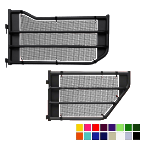 Jeepy Screens Barricade Off-Road Tubular Trail Door Jeepy Screens (16 Colors) - 2007-2018 Jeep Wrangler Unlimited JKU The Urban Trail Jeep Accessories