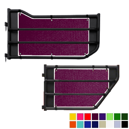 Jeepy Screens Barricade Off-Road Tubular Trail Door Jeepy Screens (16 Colors) - 2007-2018 Jeep Wrangler Unlimited JKU The Urban Trail Jeep Accessories