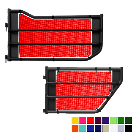 Jeepy Screens Barricade Off-Road Tubular Trail Door Jeepy Screens (16 Colors) - 2007-2018 Jeep Wrangler Unlimited JKU The Urban Trail Jeep Accessories
