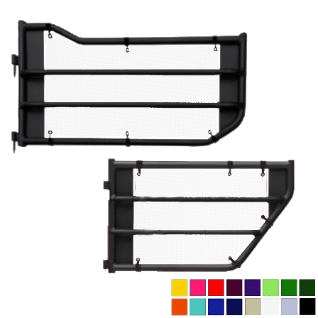Jeepy Screens Barricade Off-Road Tubular Trail Door Jeepy Screens (16 Colors) - 2007-2018 Jeep Wrangler Unlimited JKU The Urban Trail Jeep Accessories