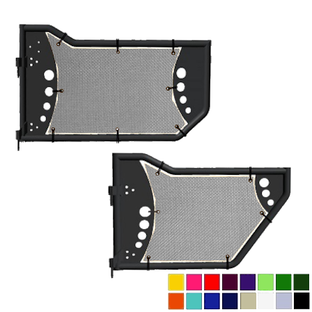 Jeepy Screens Body Armor 4x4 Gen 3 Trail Door Jeepy Screens (16 Colors) - 2007-2018 Jeep Wrangler Unlimited JKU The Urban Trail Jeep Accessories