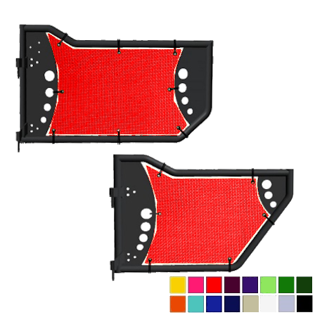 Body Armor 4x4 Gen 3 Trail Door Jeepy Screens (16 Colors) - 2018-Current Wrangler Unlimited JLU