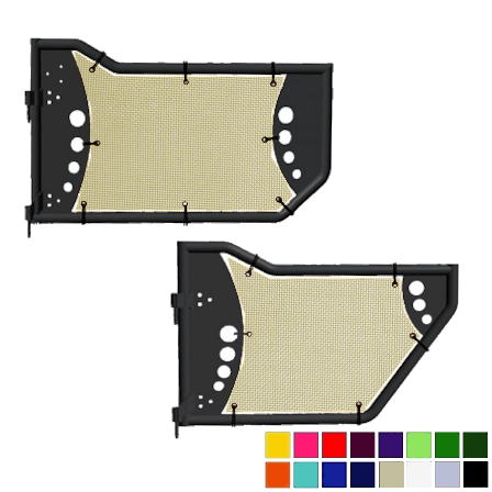 Body Armor 4x4 Gen 3 Trail Door Jeepy Screens (16 Colors) - 2018-Current Wrangler Unlimited JLU