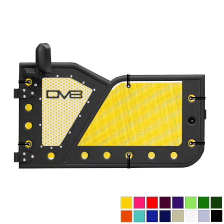 DV8 Offroad Trail Door Jeepy Screens (16 Colors) - 2018-Current Wrangler JL