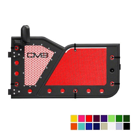 DV8 Offroad Trail Door Jeepy Screens (16 Colors) - 2018-Current Wrangler JL