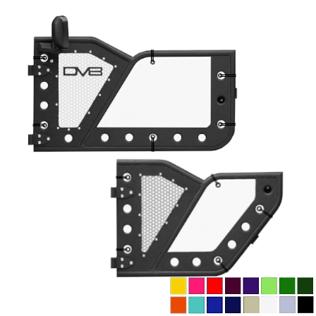 DV8 Offroad Trail Door Jeepy Screens (16 Colors) - 2018-Current Wrangler Unlimited JLU