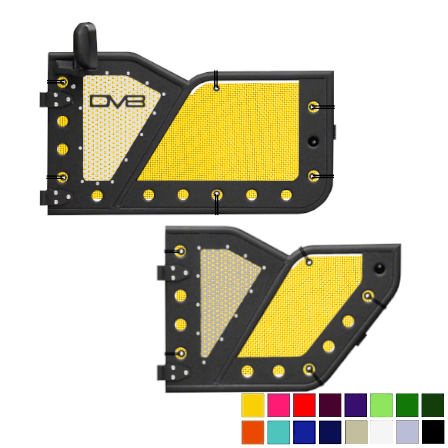 DV8 Offroad Trail Door Jeepy Screens (16 Colors) - 2018-Current Wrangler Unlimited JLU