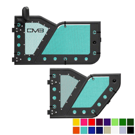 DV8 Offroad Trail Door Jeepy Screens (16 Colors) - 2018-Current Wrangler Unlimited JLU