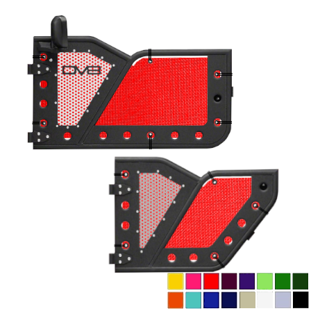 DV8 Offroad Trail Door Jeepy Screens (16 Colors) - 2018-Current Wrangler Unlimited JLU