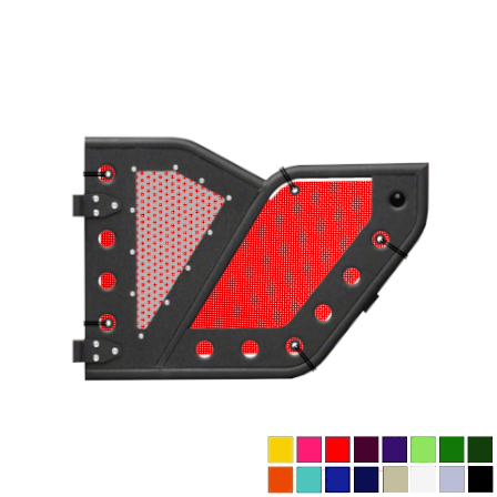 DV8 Offroad Trail Door Jeepy Screens (16 Colors) - 2018-Current Wrangler Unlimited JLU