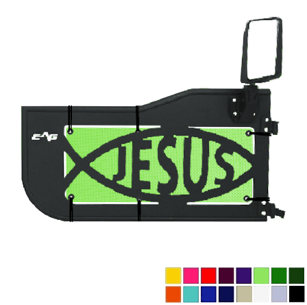 EAG Jesus Trail Door Jeepy Screens (16 Colors) - 2020-Current Gladiator