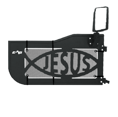 EAG Jesus Trail Door Jeepy Screens (16 Colors) - 2007-2018 Wrangler JK