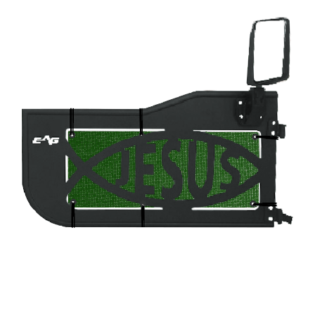 EAG Jesus Trail Door Jeepy Screens (16 Colors) - 2007-2018 Wrangler JK