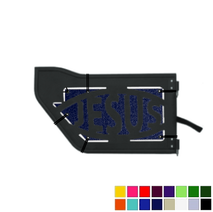 EAG Jesus Trail Door Jeepy Screens (16 Colors) - 2020-Current Gladiator