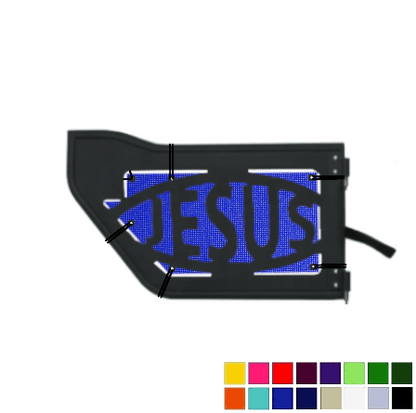 EAG Jesus Trail Door Jeepy Screens (16 Colors) - 2020-Current Gladiator