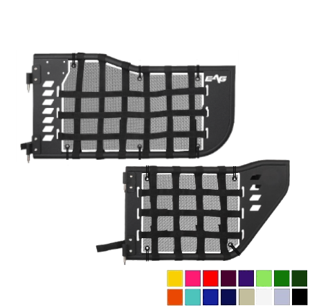 EAG Matrix Trail Door Jeepy Screens (16 Colors) - 2007-2018 Wrangler Unlimited JKU