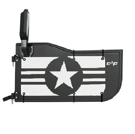 EAG Military Star Trail Door Jeepy Screens (16 Colors) - 2007-2018 Wrangler JK