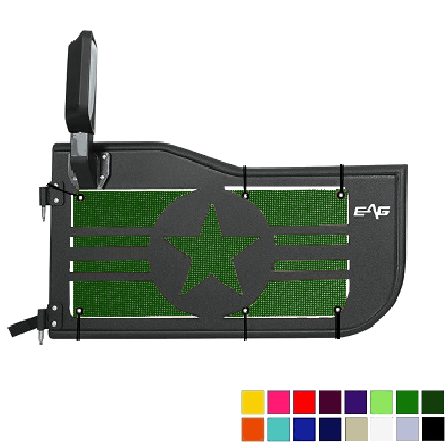 EAG Military Star Trail Door Jeepy Screens (16 Colors) - 2020-Current Gladiator