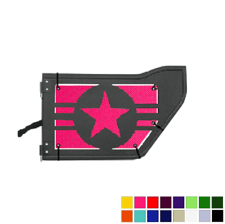 EAG Military Star Trail Door Jeepy Screens (16 Colors) - 2020-Current Gladiator