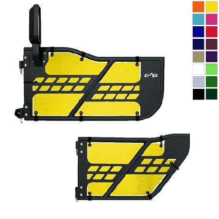 EAG Safari Trail Door Jeepy Screens (16 Colors) - 2007-2018 Wrangler Unlimited JKU