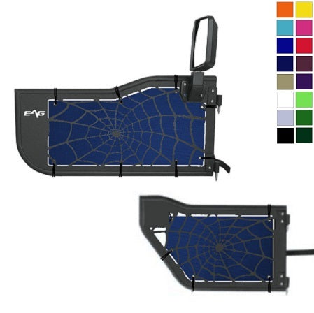 EAG Spider Web Trail Door Jeepy Screens (16 Colors) - 2007-2018 Wrangler Unlimited JKU