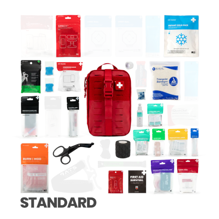 Exploded view of My Medic MyFAK First Aid Kit (Standard)(7 Colors)