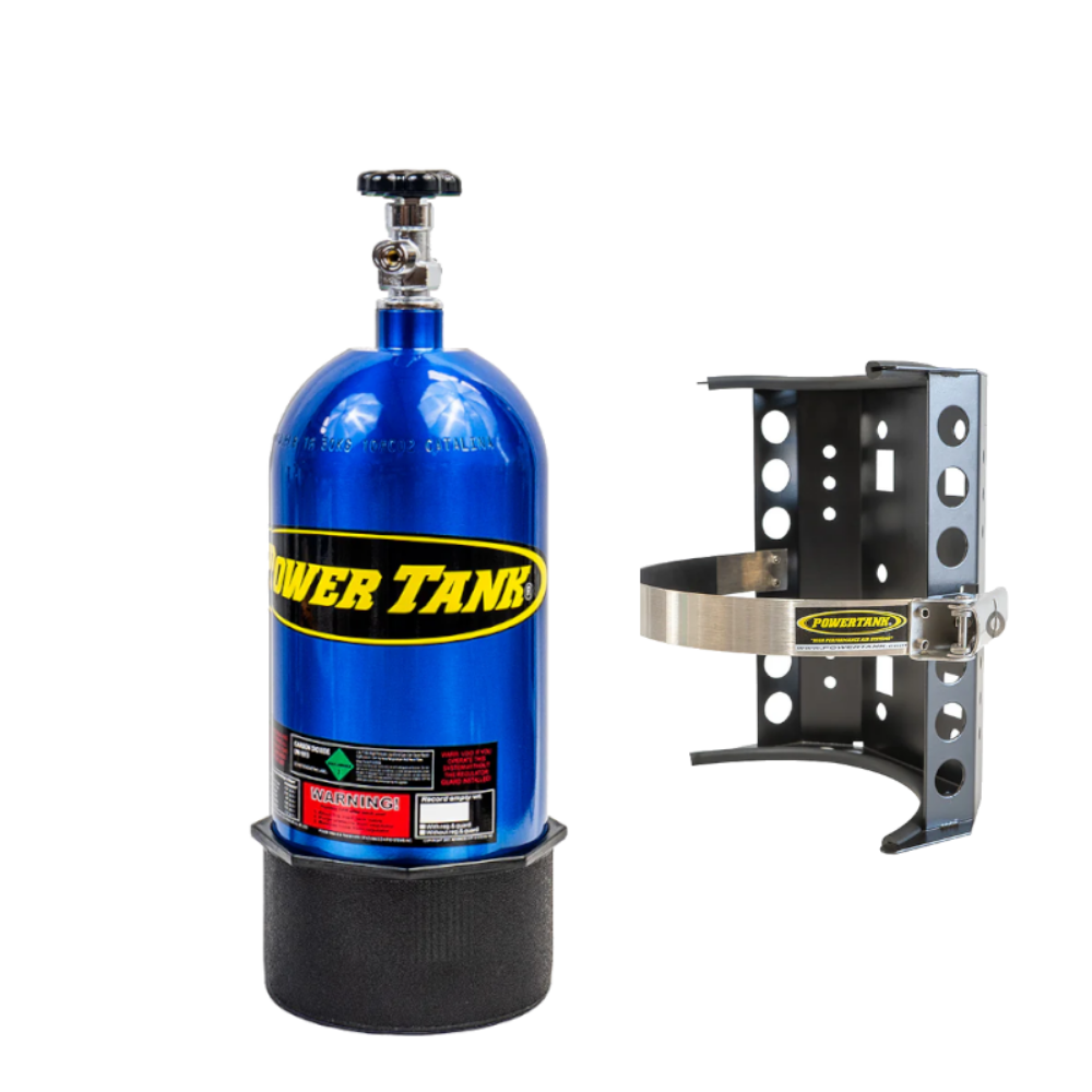 Power Tank - 10lb CO2 Bottle with Super Bracket (Candy Blue)