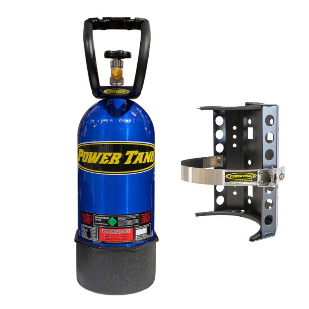 Power Tank - 10lb CO2 Bottle with Super Bracket & Handle (Candy Blue)