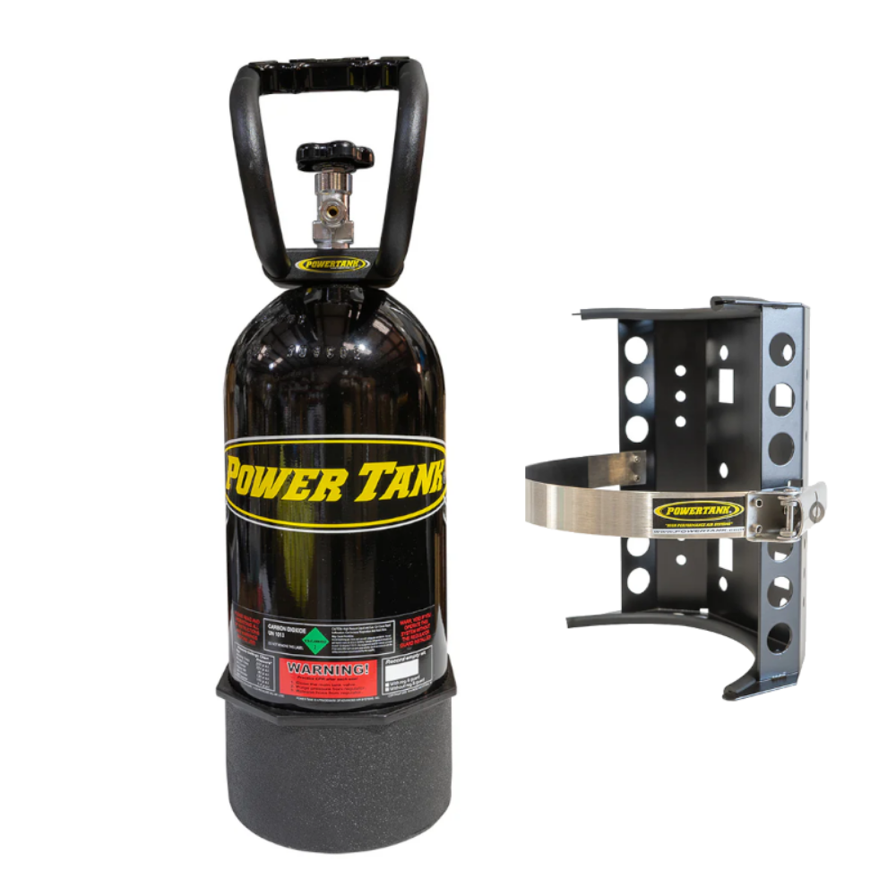 Power Tank - 10lb CO2 Bottle with Super Bracket & Handle (Gloss Black)