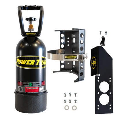 Power Tank - 10lb CO2 Bottle with Super Bracket Handle & JLU Mount (Passenger) (Matte Black)
