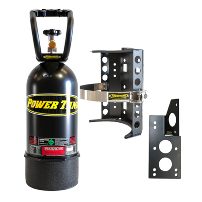 Power Tank - 10lb CO2 Bottle with Super Bracket, Handle & JL Mount (Driver) (Matte Black)