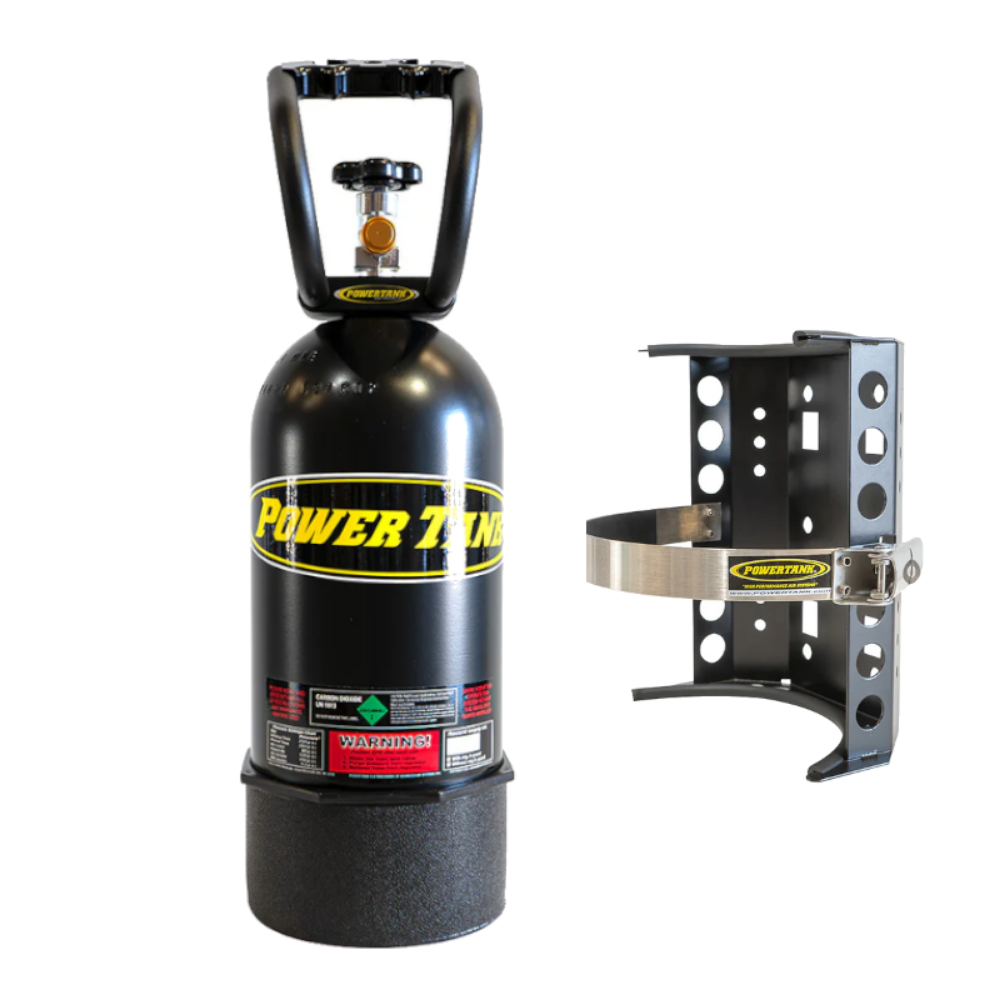 Power Tank - 10lb CO2 Bottle with Super Bracket & Handle (Matte Black)