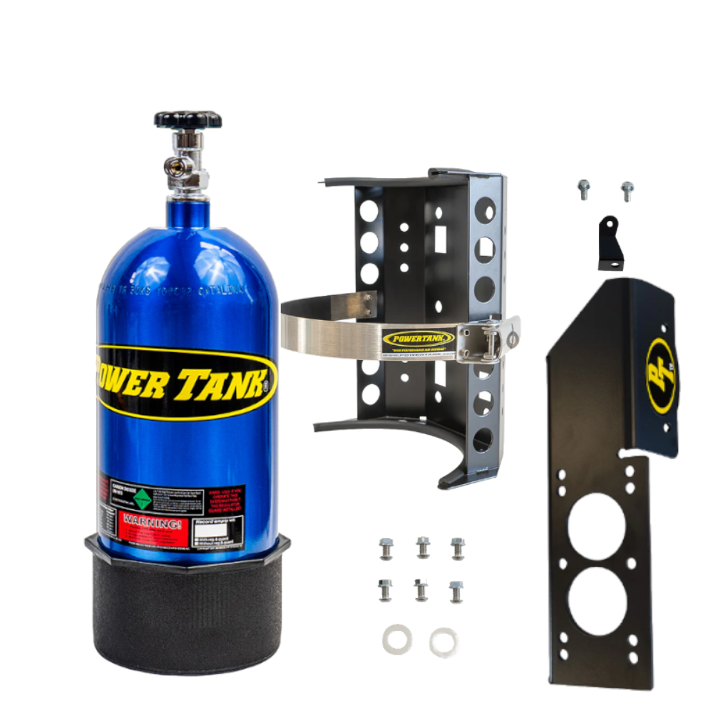 Power Tank - 10lb CO2 Bottle with Super Bracket & JLU Mount (Driver) (Candy Blue)
