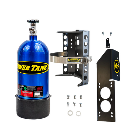 Power Tank - 10lb CO2 Bottle with Super Bracket & JLU Mount (Driver) (Candy Blue)