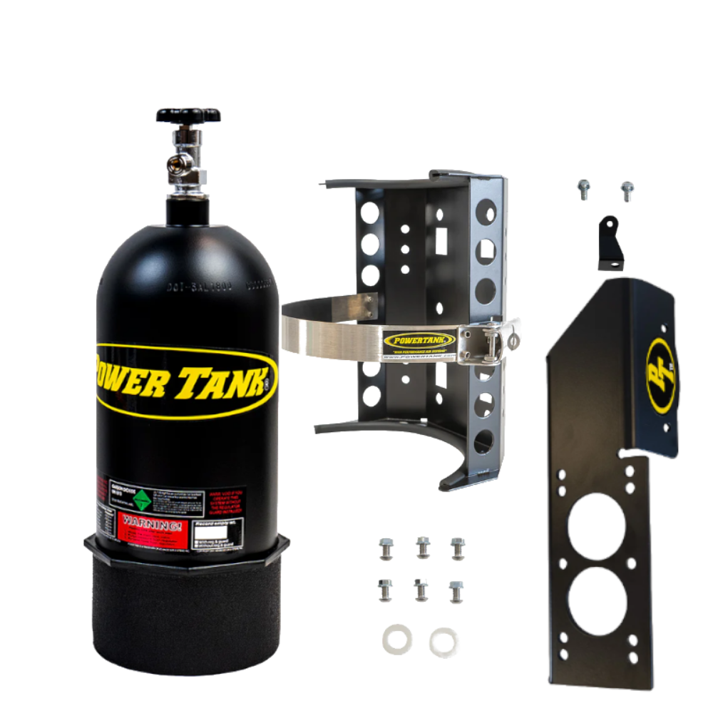 Power Tank - 10lb CO2 Bottle with Super Bracket & JLU Mount (Driver) (Matte Black)