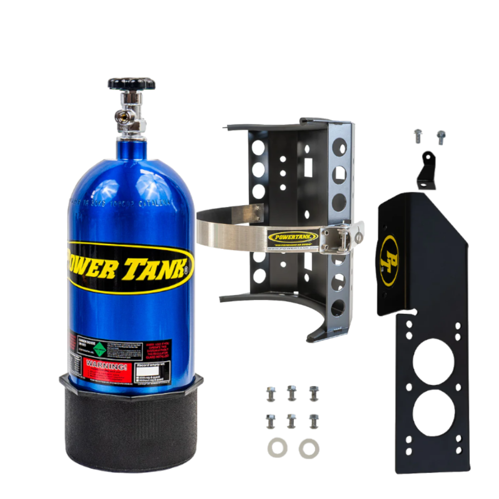 Power Tank - 10lb CO2 Bottle with Super Bracket & JLU Mount (Passenger) (Candy Blue)