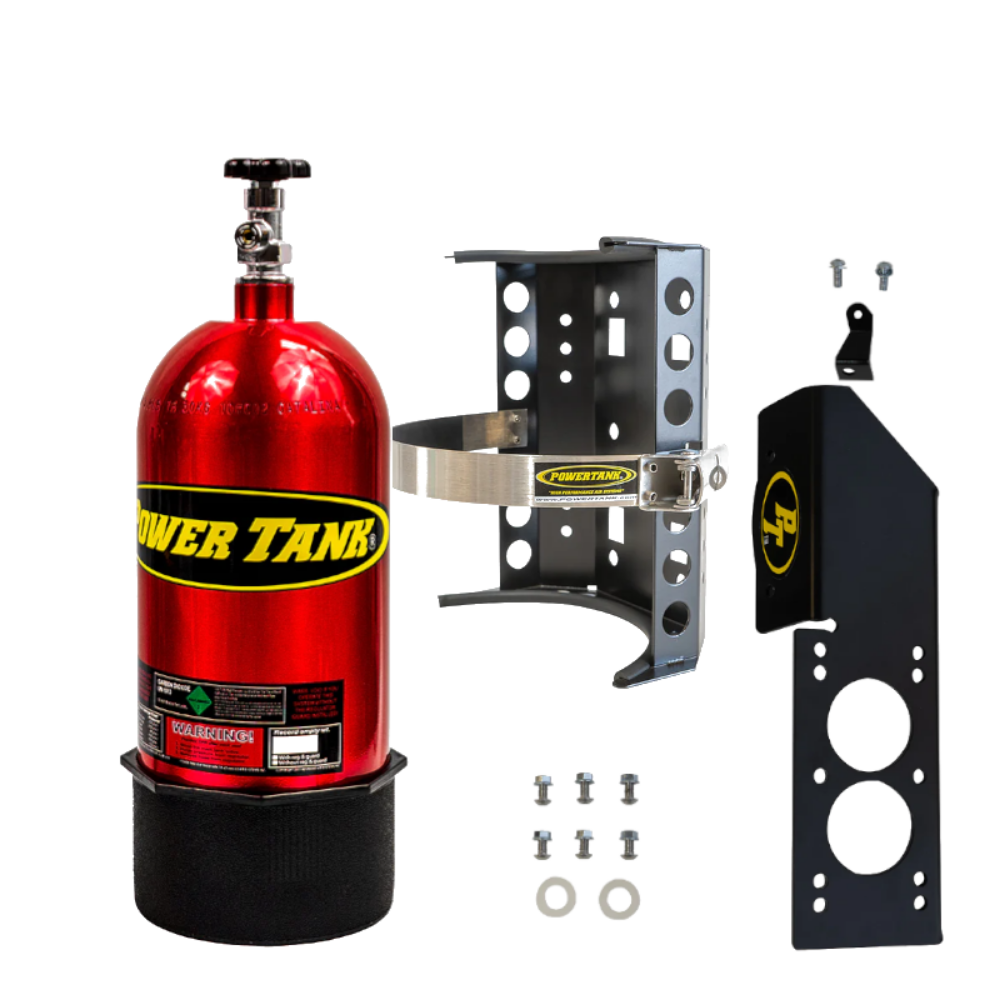 Power Tank - 10lb CO2 Bottle with Super Bracket & JLU Mount (Passenger) (Candy Red)