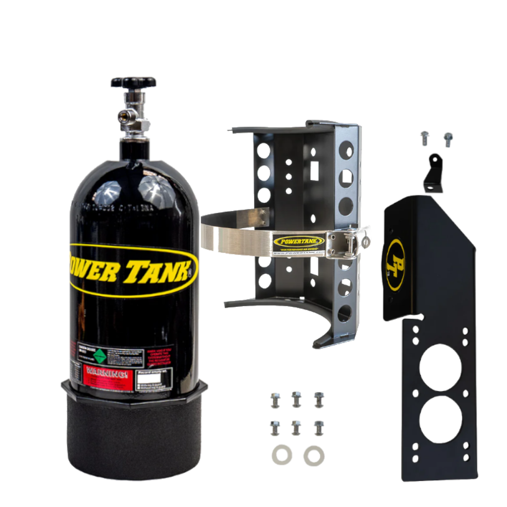 Power Tank - 10lb CO2 Bottle with Super Bracket & JLU Mount (Passenger) (Gloss Black)
