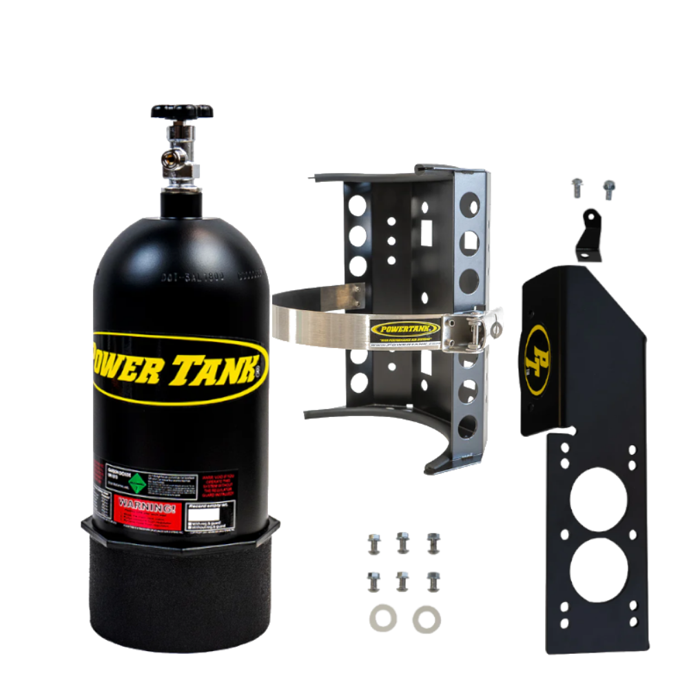 Power Tank - 10lb CO2 Bottle with Super Bracket & JLU Mount (Passenger) (Matte Black)