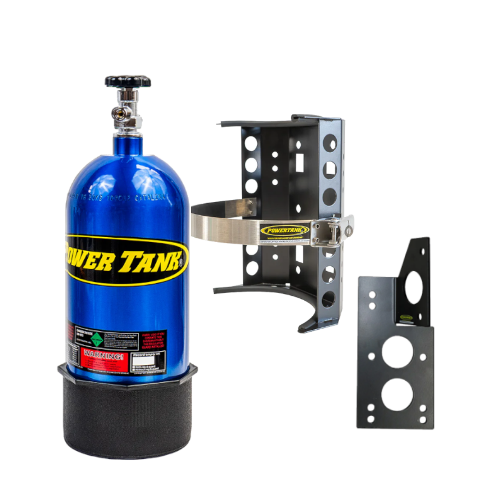 Power Tank - 10lb CO2 Bottle with Super Bracket & JL Mount (Driver) (Candy Blue)