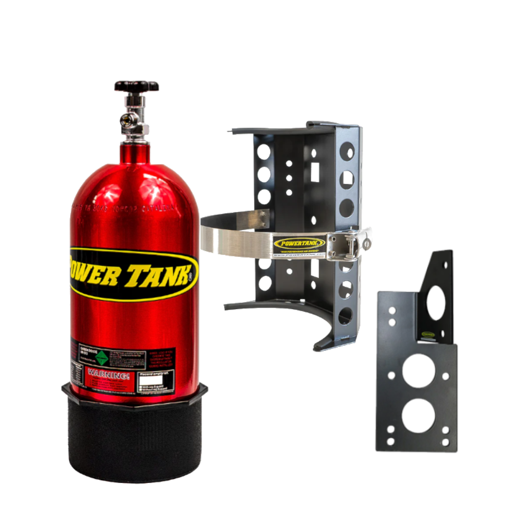 Power Tank - 10lb CO2 Bottle with Super Bracket & JL Mount (Driver) (Candy Red)
