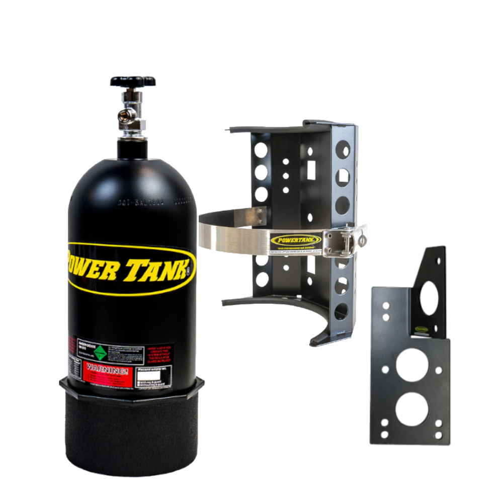 Power Tank - 10lb CO2 Bottle with Super Bracket & JL Mount (Driver) (Matte Black)