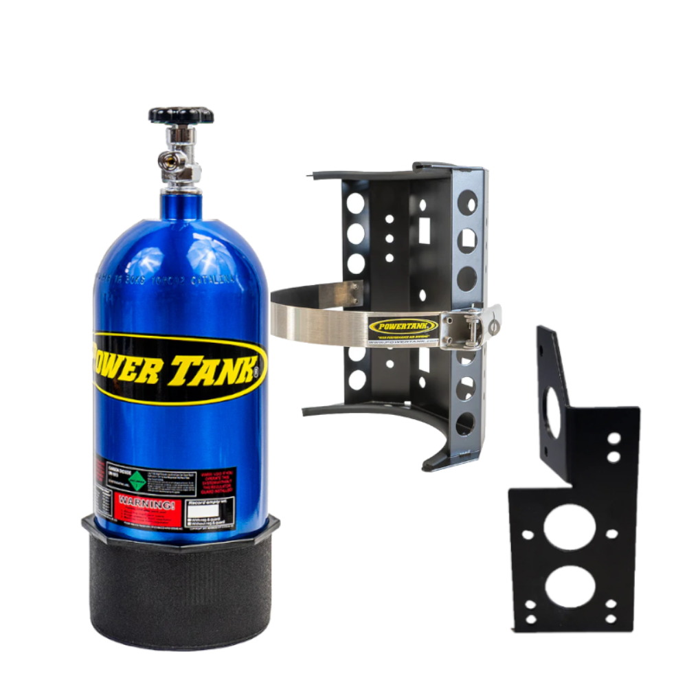 Power Tank - 10lb CO2 Bottle with Super Bracket & JL Mount (Passenger) (Candy Blue)