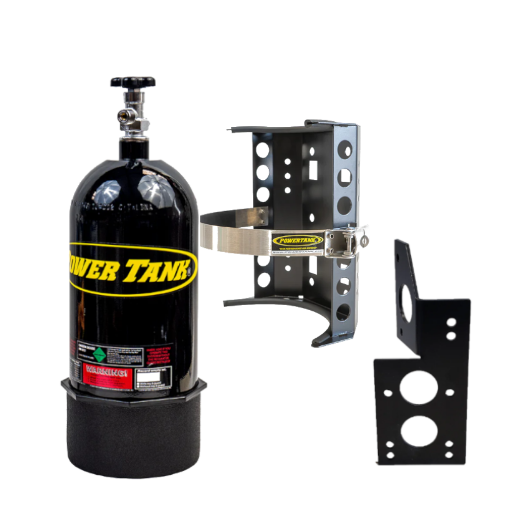 Power Tank - 10lb CO2 Bottle with Super Bracket & JL Mount (Passenger) (Gloss Black)