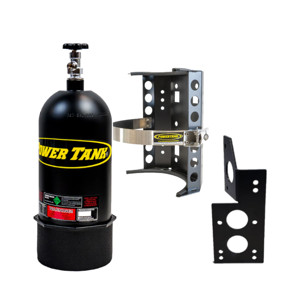 Power Tank - 10lb CO2 Bottle with Super Bracket & JL Mount (Passenger) (Matte Black)
