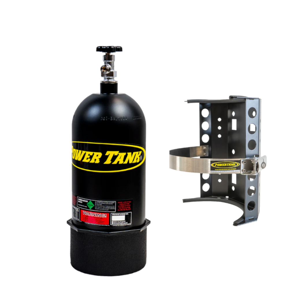 Power Tank - 10lb CO2 Bottle with Super Bracket (Matte Black)