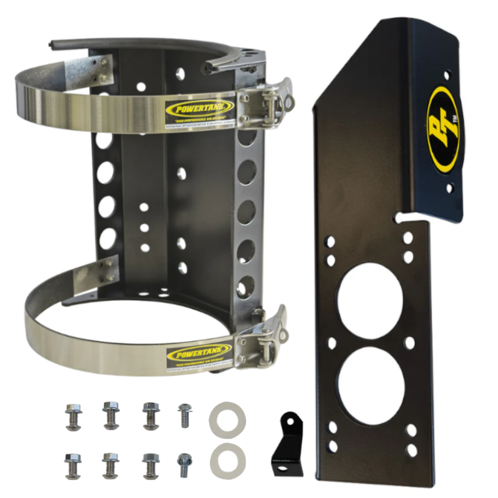 Power Tank - Comp2 Bracket for 10/15lb CO2 Bottle with JLU Driver Mount