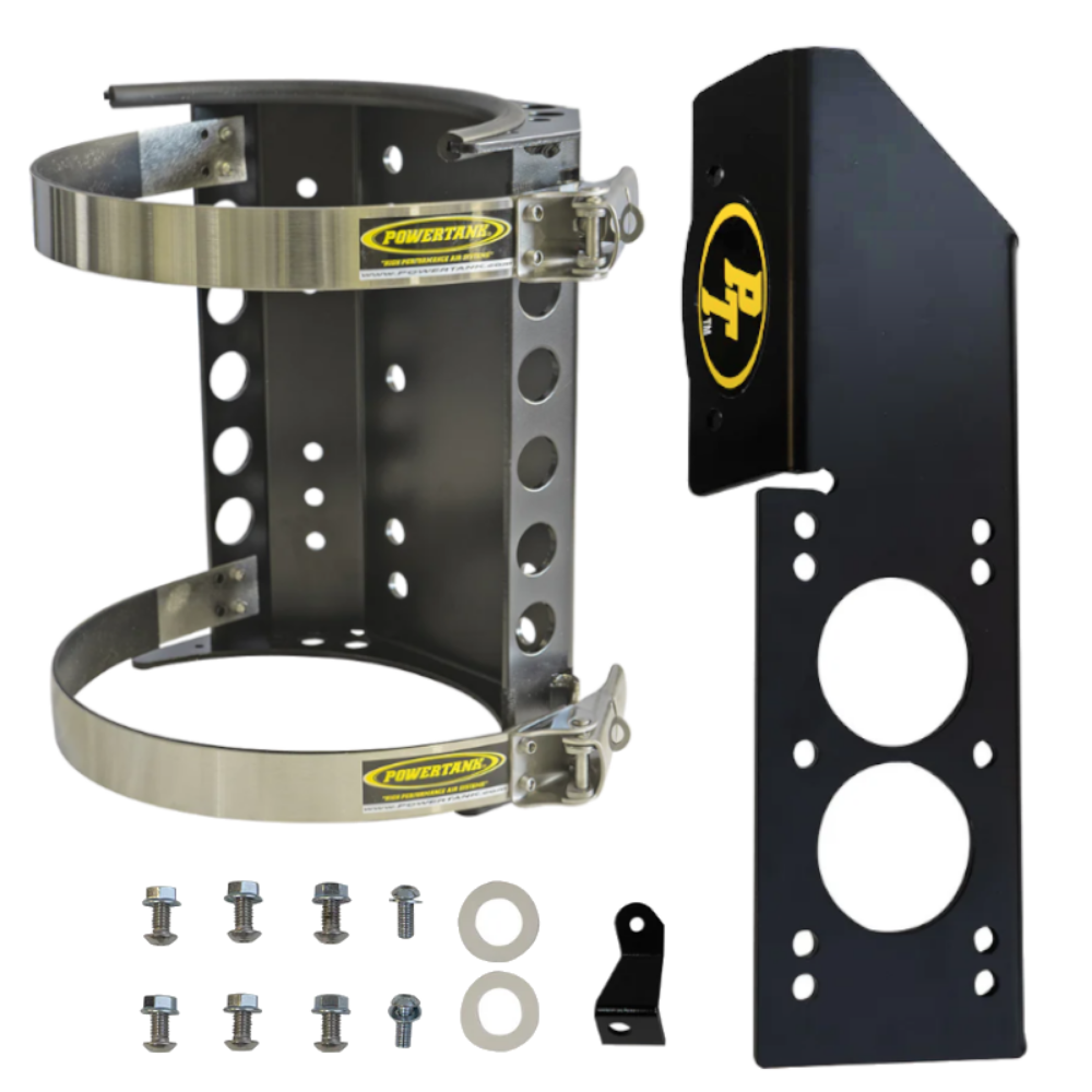 Power Tank - Comp2 Bracket for 10/15lb CO2 Bottle with JLU Passenger Mount