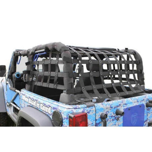Steinjager - Cargo Net Teddy Top (Black) - 2007-2018 Wrangler JK